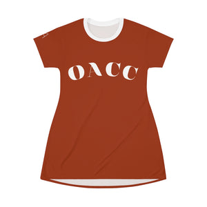 OA “OACC” T-Shirt Dress(RustyRed)