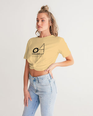 OA SimplyOA Twist-Front Cropped Tee
