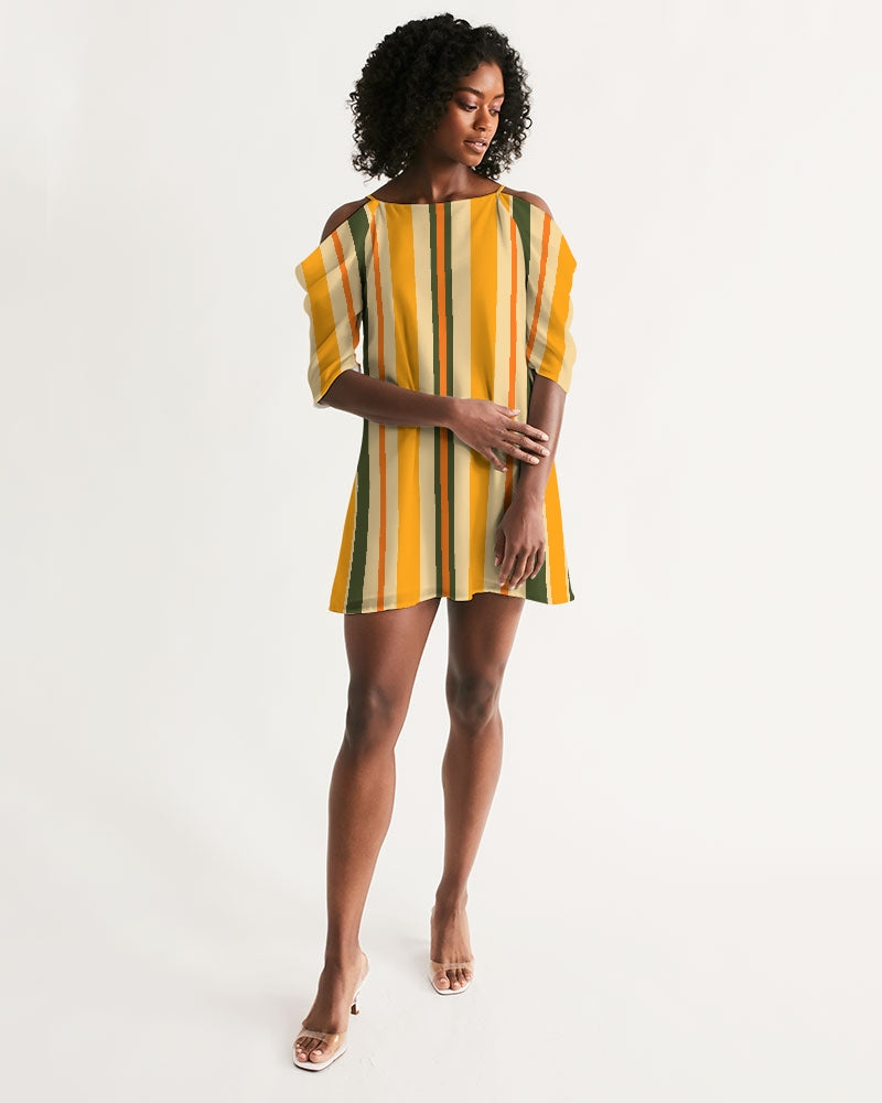 OA SZN001:Capsule Open Shoulder Dress