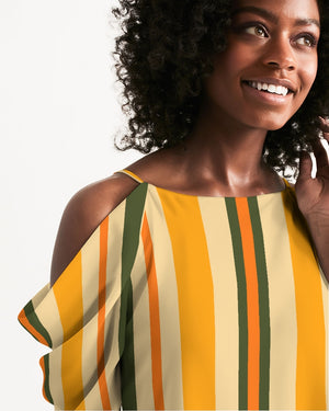 OA SZN001:Capsule Open Shoulder Dress