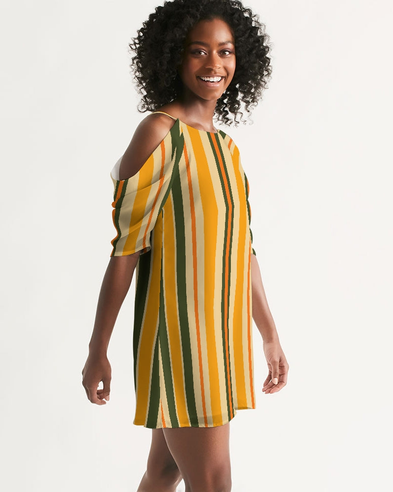 OA SZN001:Capsule Open Shoulder Dress