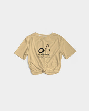 OA SimplyOA Twist-Front Cropped Tee