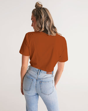OA SimplyOA Twist-Front Cropped Tee