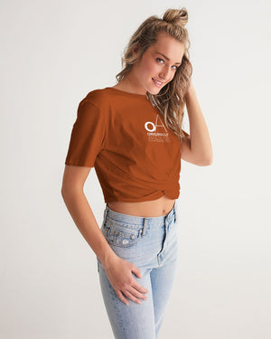 OA SimplyOA Twist-Front Cropped Tee
