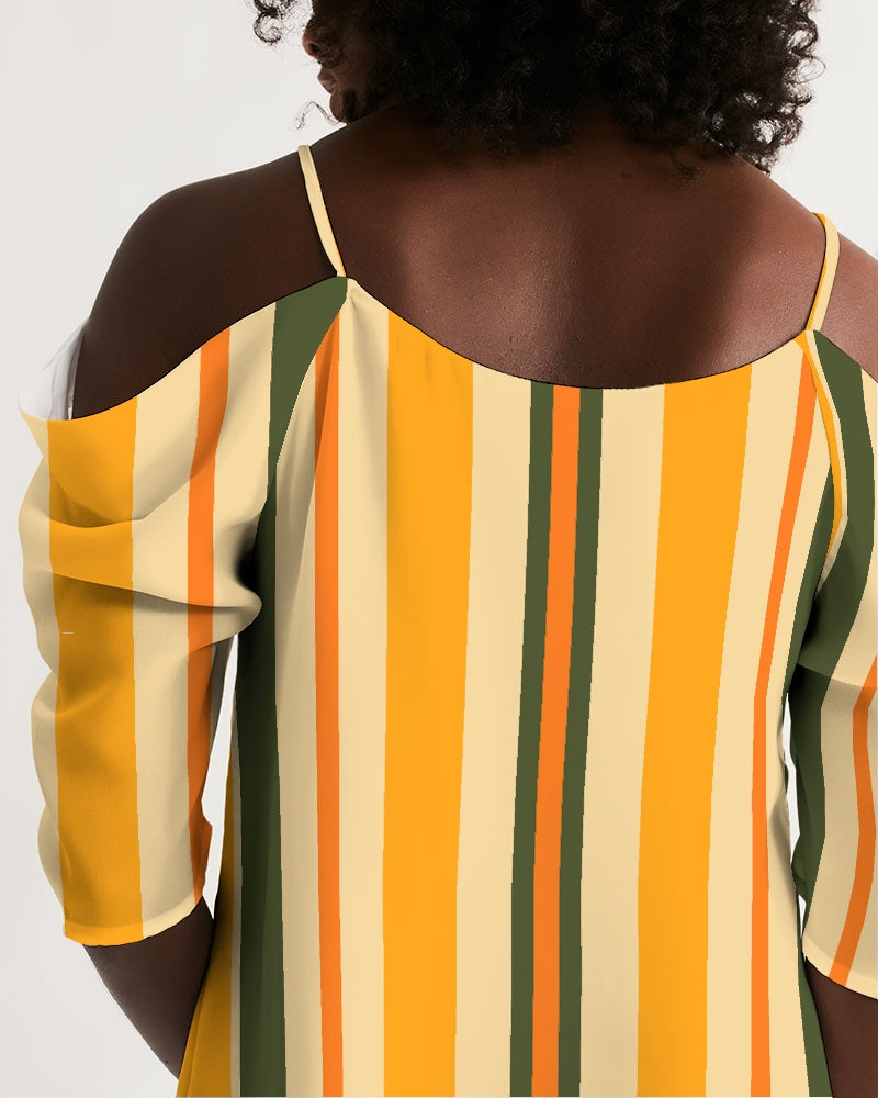 OA SZN001:Capsule Open Shoulder Dress