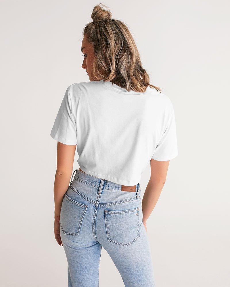 OA SimplyOA Twist-Front Cropped Tee(White)
